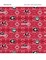 Sykel Enterprises-University of Georgia Flannel Fabric-Georgia Bulldogs Tie Dye Cotton Flannel Fabric